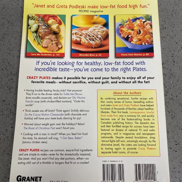 Crazy Plates Cook Book By Janet & Greta Podleski - Picture 2 of 4